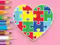 Gioco Coloring Book: Heart Jigsaw in linea
