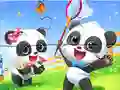 Gioco Jigsaw Puzzle: Baby Panda Spring Outing in linea