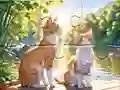 Gioco Jigsaw Puzzle: Cats In Pairs in linea
