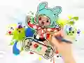 Gioco Coloring Book: Toca Boca Skateboard in linea