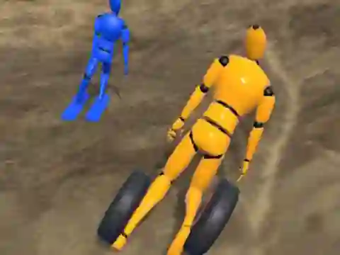 Gioco Ragdoll Racing: Extreme Downhill in linea