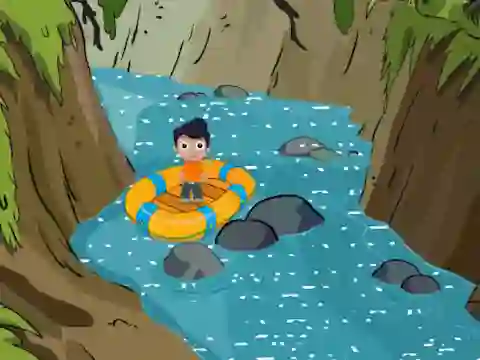 Gioco Rescue the Cute Boy from River in linea