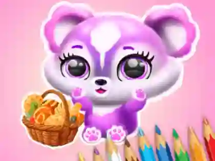 Gioco Coloring Book: Fluffy Picnic in linea