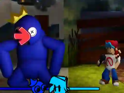 Gioco FNF vs Rainbow Friends in linea