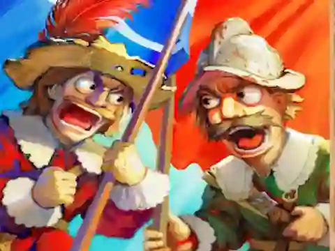 Gioco Musketeers Gunpowder vs Steel in linea