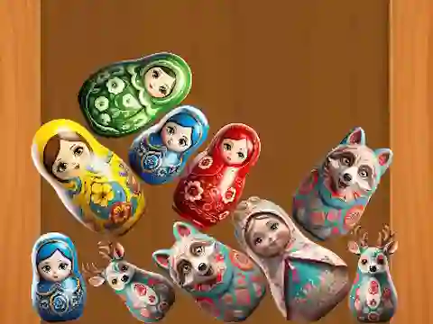 Gioco Merge Matreshki in linea