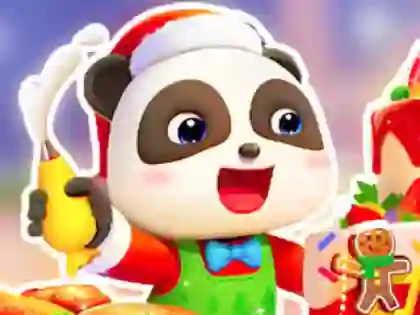 Gioco Jigsaw Puzzle: Baby Panda Christmas Chef in linea