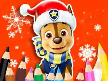 Gioco Coloring Book: PAW Patrol Christmas in linea