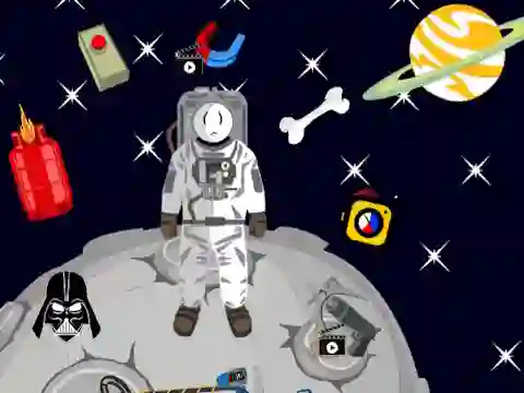Gioco Stickman in Space in linea