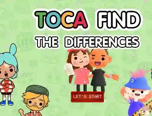 Gioco Toca Find The Differences in linea