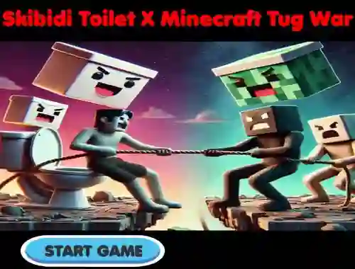 Gioco Skibidi Toilet X Minecraft Tug War in linea