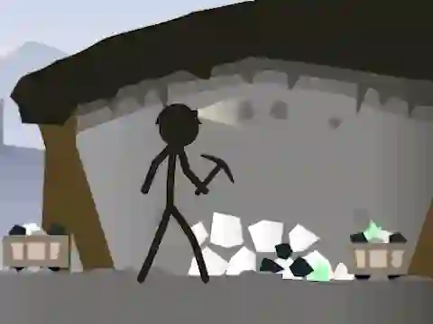 Gioco Stickman Mining Simulator in linea