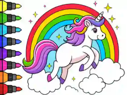 Gioco Coloring Book: Magical Unicorn in linea