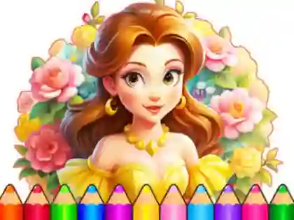 Gioco Coloring Book: Flower Dress Up in linea