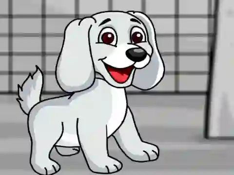 Gioco Rescue the White Puppy from Cage in linea
