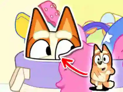 Gioco Jigsaw Puzzle: Bluey Hide & Seek in linea
