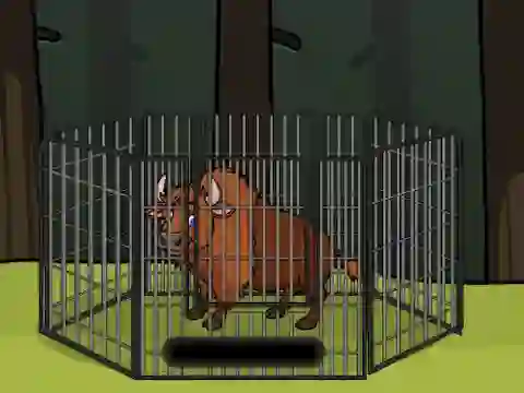 Gioco Rescue the Bison from Cage in linea