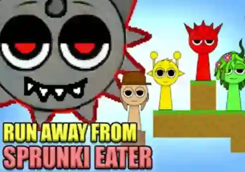 Gioco Run Away From Sprunki Eater in linea