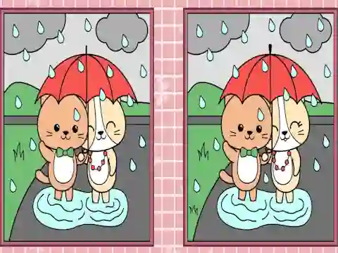 Gioco Spot the Differences Cute Kittens in linea