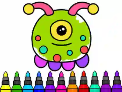 Gioco Coloring Book: Alien in linea