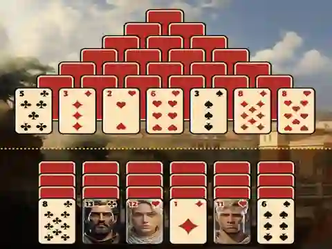 Gioco Pyramid Solitaire Ancient Rome in linea