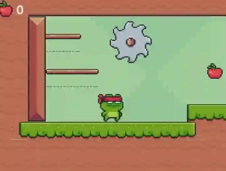 Gioco Green Ninja Collects Apples in linea