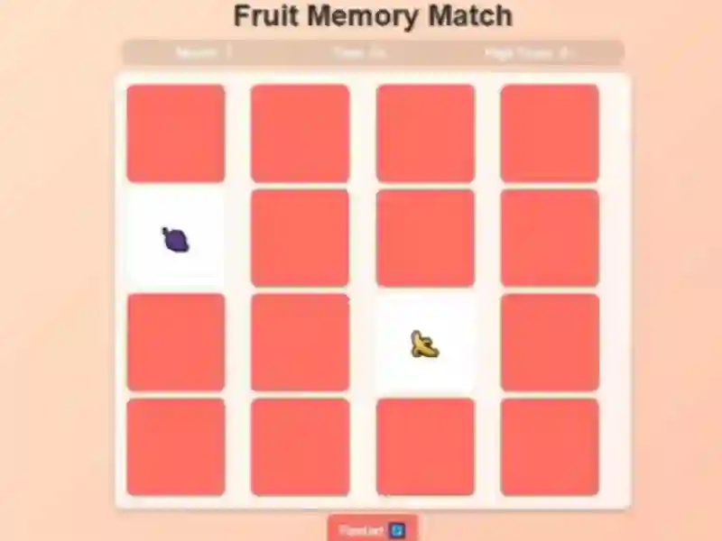 Gioco Fruit Memory Match in linea