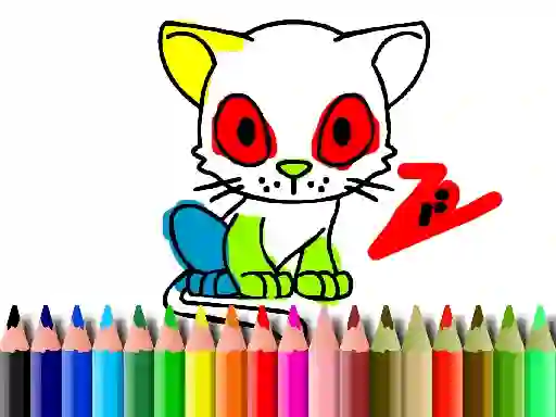 Gioco Back To School: Cat Coloring in linea