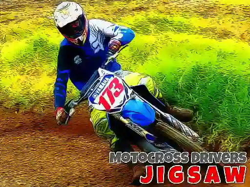 Gioco Motocross Drivers Jigsaw in linea