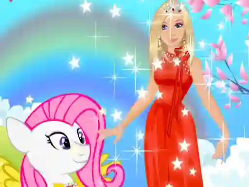 Gioco Barbie and Pony Dressup in linea