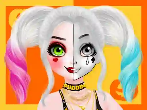 Gioco Princess Halloween Makeup Halffaces Tutorial in linea