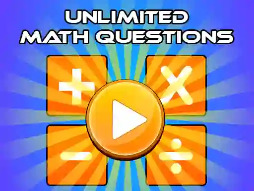 Gioco Unlimited Math Questions in linea