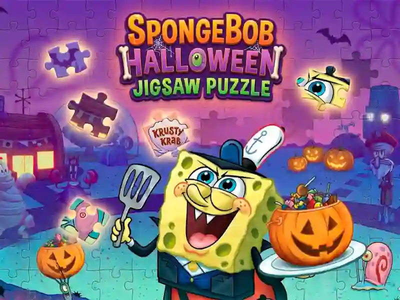 Gioco SpongeBob Halloween Jigsaw Puzzle in linea