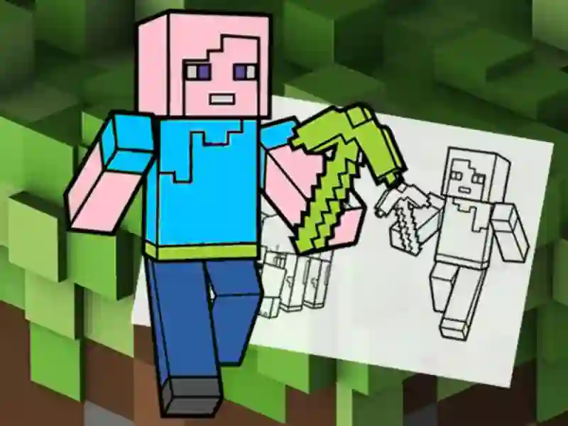 Gioco Minecraft Fun Coloring Book in linea