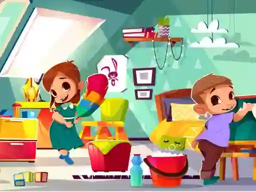 Gioco Kindergarten Spot The Differences in linea