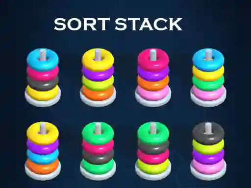 Gioco Sort Stack color Hoop Game in linea