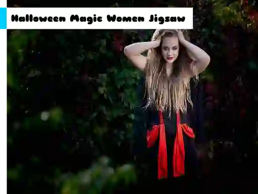 Gioco Halloween Magic Women Jigsaw in linea