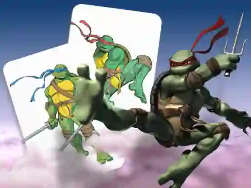 Gioco Ninja Turtles Memory card Match in linea