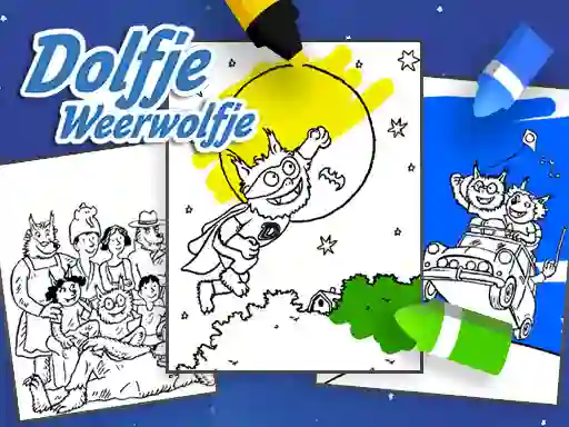 Gioco Coloring Alfie The Werewolf in linea