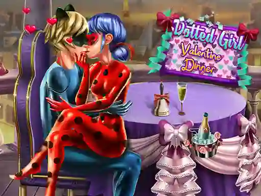 Gioco Dotted Girl Valentine Dinner in linea