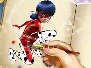 Gioco Dotted Girl Coloring Book in linea