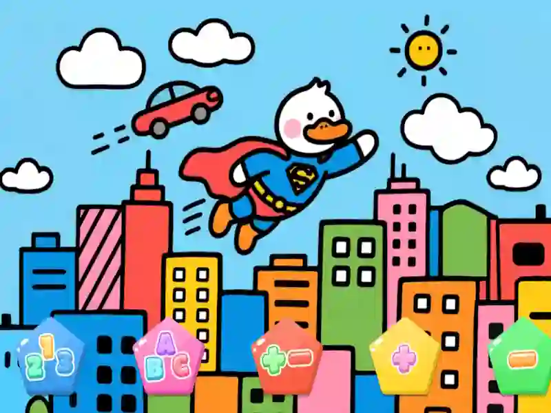 Gioco Color By Code Super Duck in linea