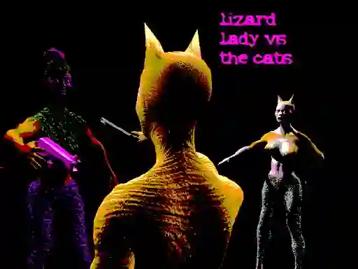 Gioco Lizard Lady Vs The Cats in linea