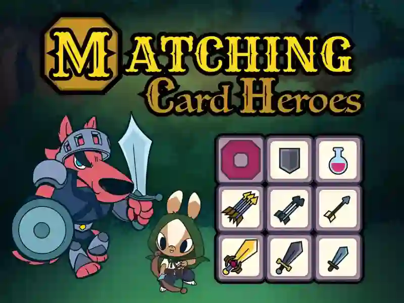 Gioco Matching Card Heroes in linea