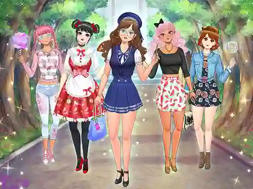 Gioco High School Anime Dress Up in linea