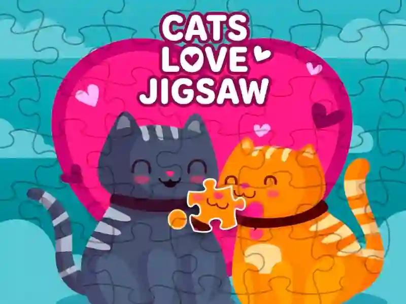 Gioco Cats love jigsaw in linea
