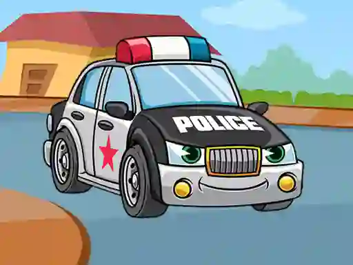 Gioco Police Cars Jigsaw in linea