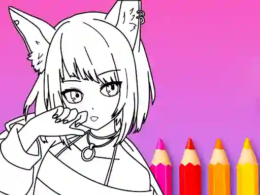 Gioco Anime Manga Coloring Book in linea