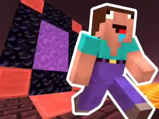Gioco Noob Steve Nether in linea