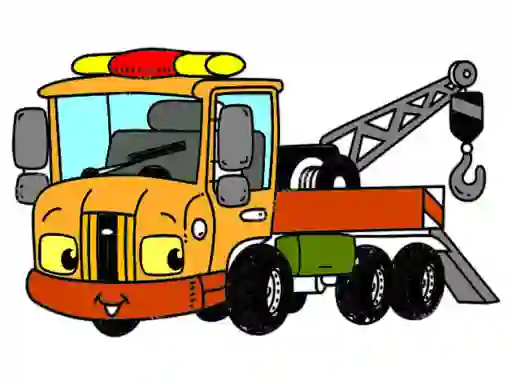 Gioco Tow Trucks Coloring in linea